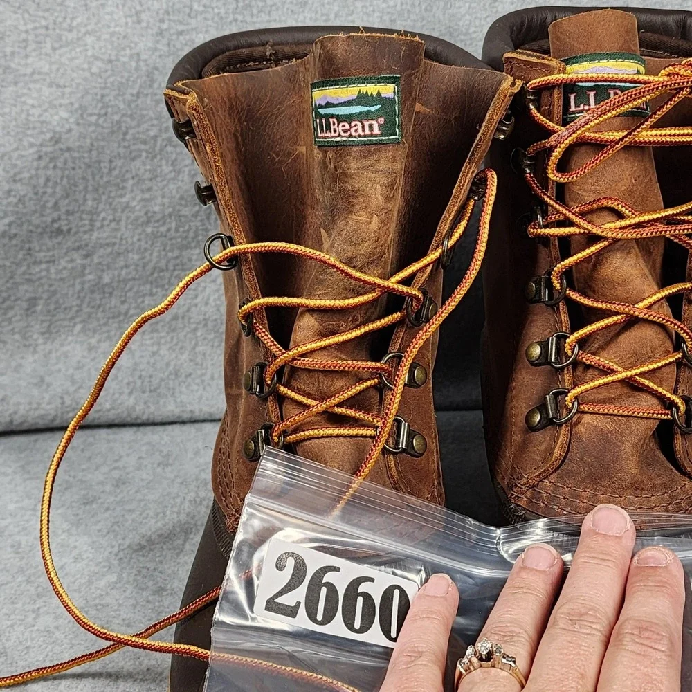 L.L.Bean Bean Boots Womens Size 8 Brown Leather Gore-Tex Waterproof Made in USA